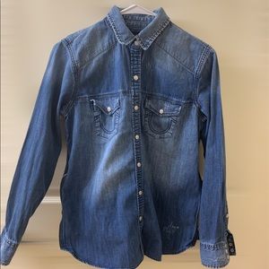True Religion s/p ( small ) denim shirt